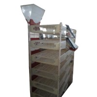 Wholesale farming equipment plastic pigeons quail layer poultry cage for sale HJ-QC400B